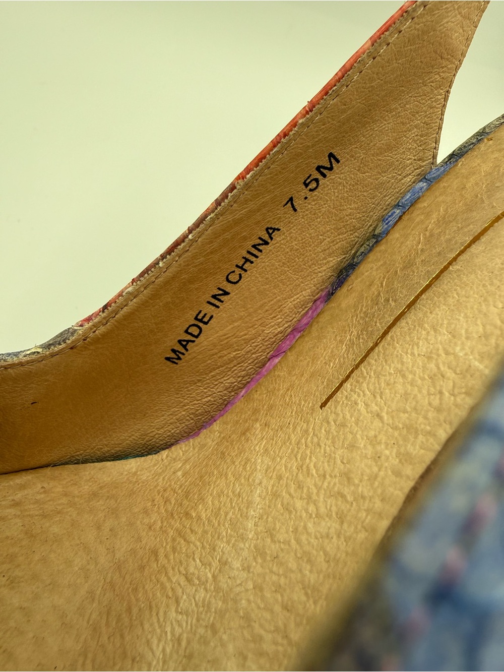 Dolce Vita Multicolor Snakeskin Slingback Heels | Pointed Toe Statement Stiletto - Picture 5 of 17
